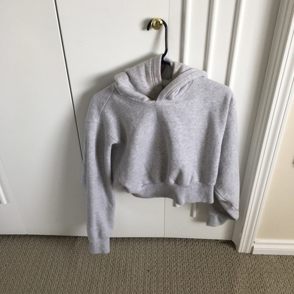 Aritzia Tops - COZYAF cropped boyfriend hoodie